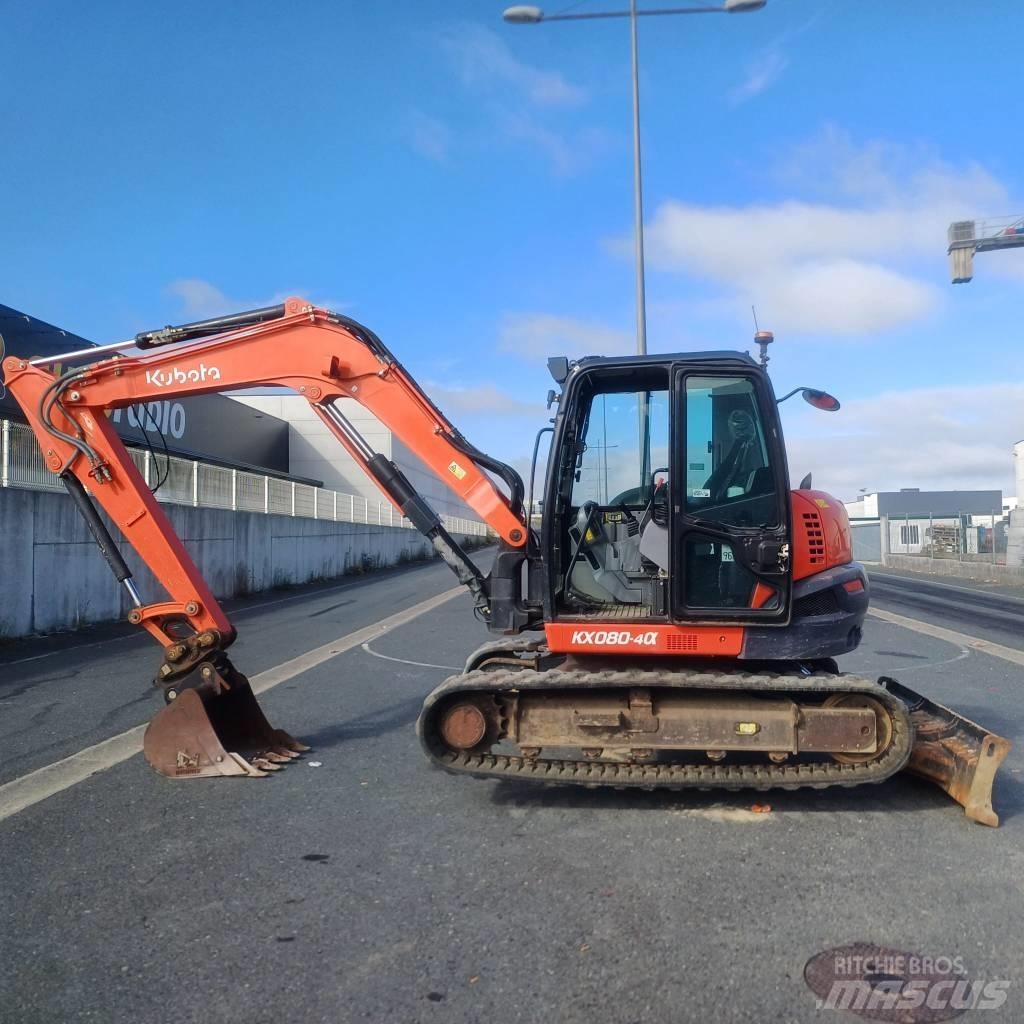 Kubota KX 080-4A Середні екскаватори 7т. - 12т.