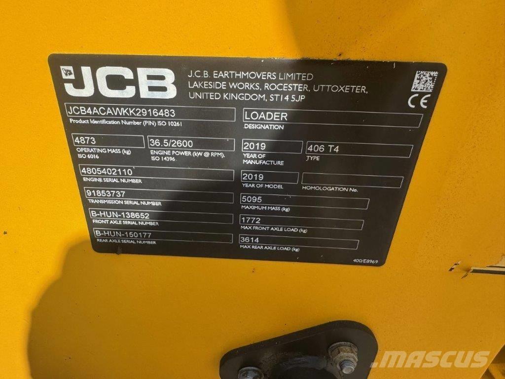 JCB 406 T4 Фронтальні навантажувачі