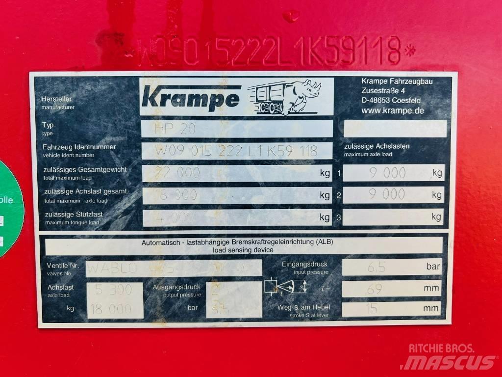 Krampe HP 20 Самосвальні причепи