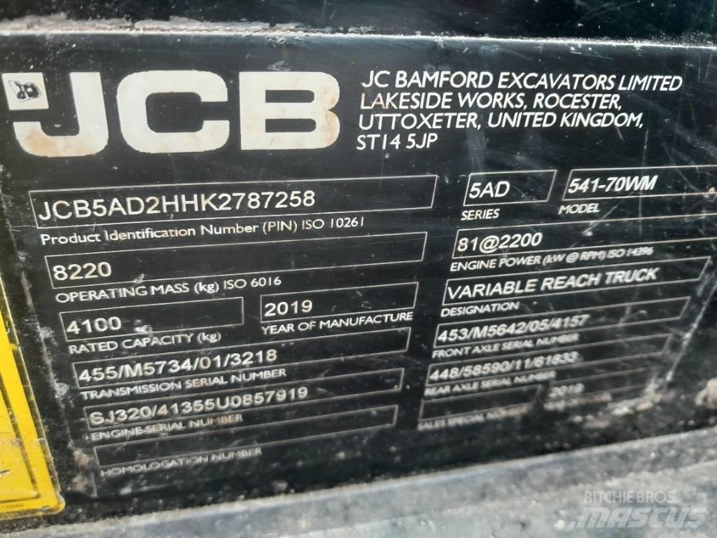 JCB 541-70 Телескопічний навантажувач