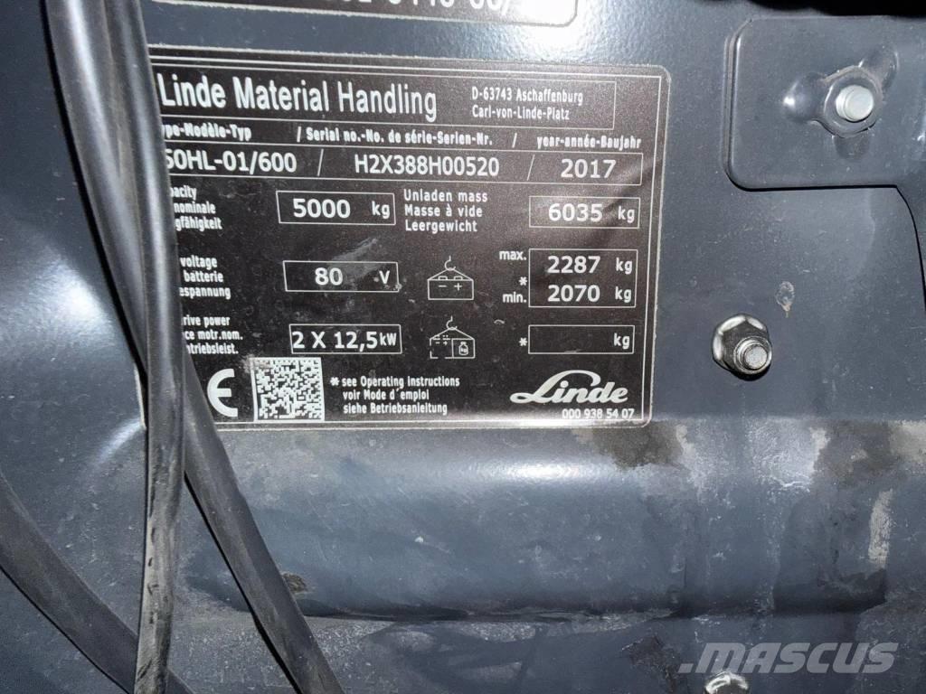 Linde E 50-02 Електронавантажувачі