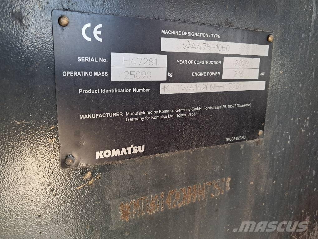 Komatsu WA475-10E0 Фронтальні навантажувачі