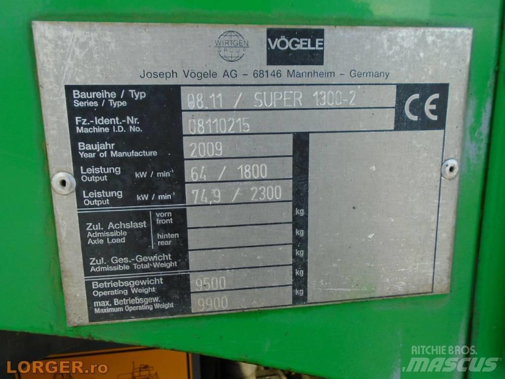 Vögele Super 1300-2 Асфальтовкладачі