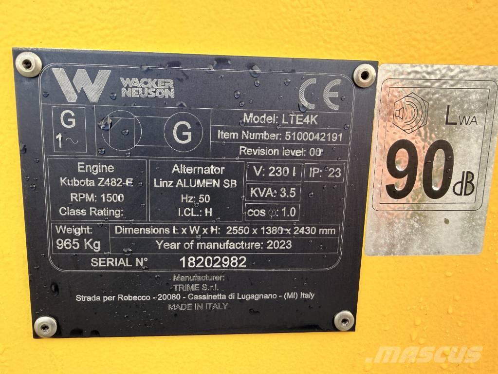 Wacker Neuson LTE4 K Освітлювальні вежі