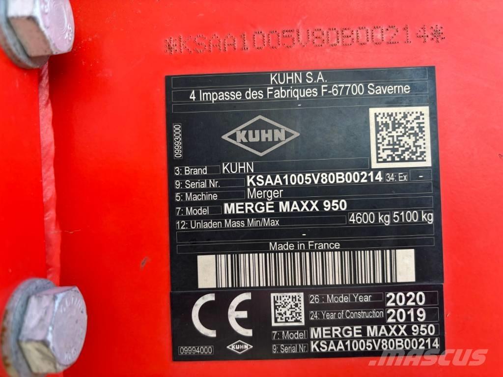 Kuhn Merge Maxx 950 Рядкові жатки