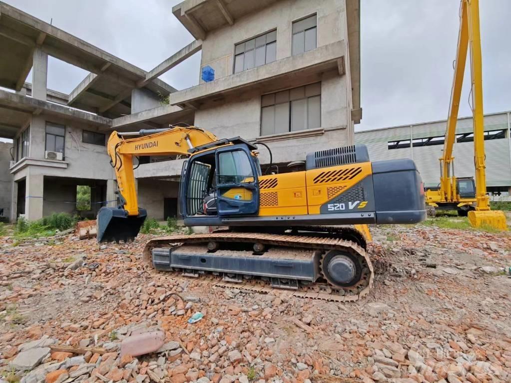 Hyundai Robex 520 VS Гусеничні екскаватори