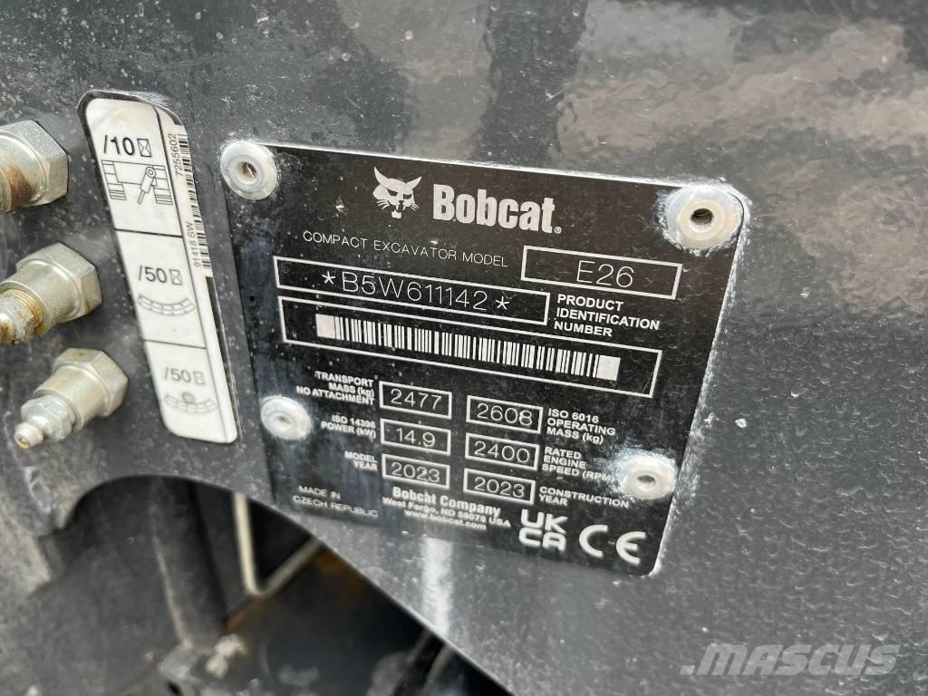 Bobcat E 26 Міні-екскаватори < 7т