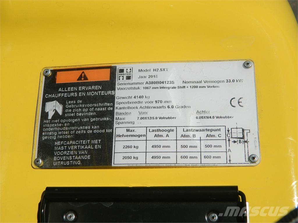 Hyster H2 50XT Дизельні навантажувачі