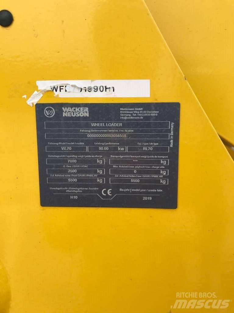 Wacker Neuson WL70 Фронтальні навантажувачі та екскаватори