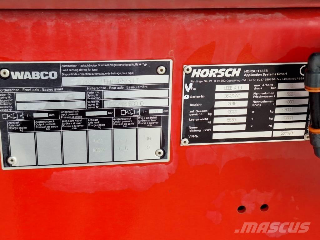 Horsch Leeb 4 LT Причіпні обприскувачі