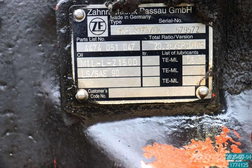 Huddig 1160 D Осі