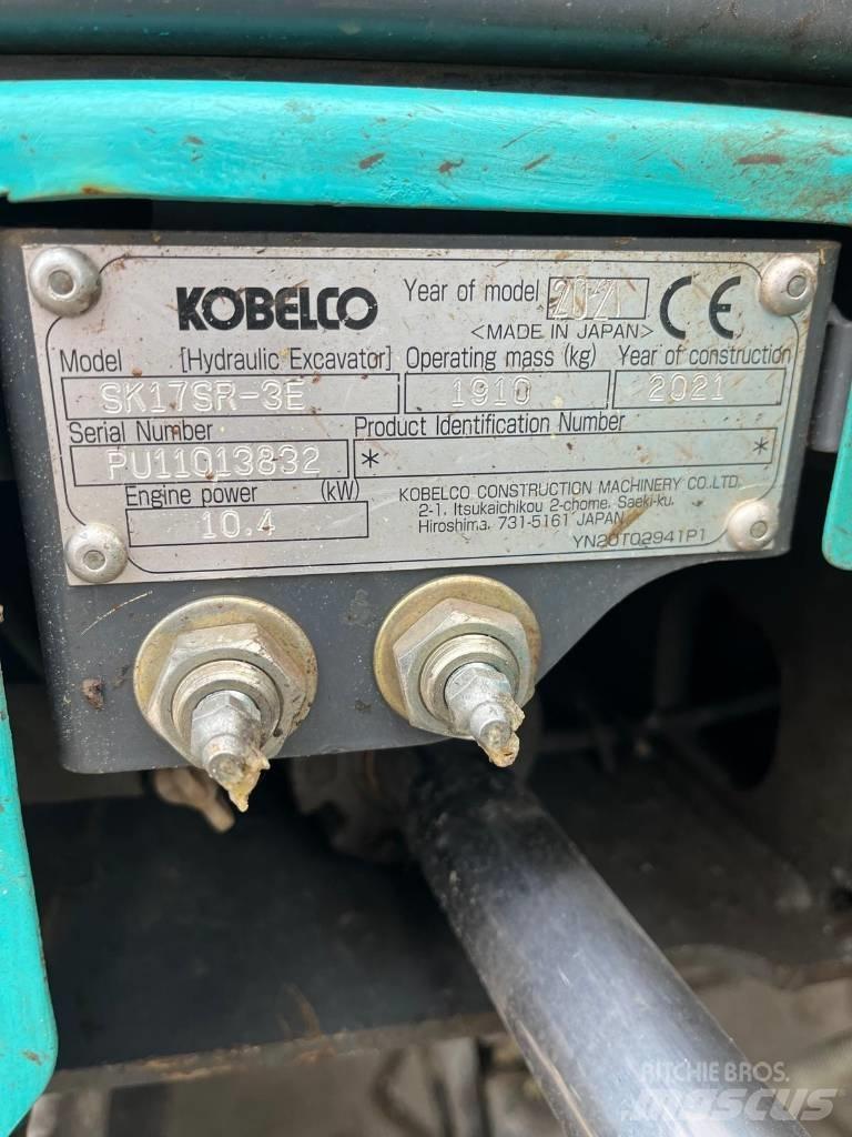 Kobelco SK 17 SR-3E Міні-екскаватори < 7т