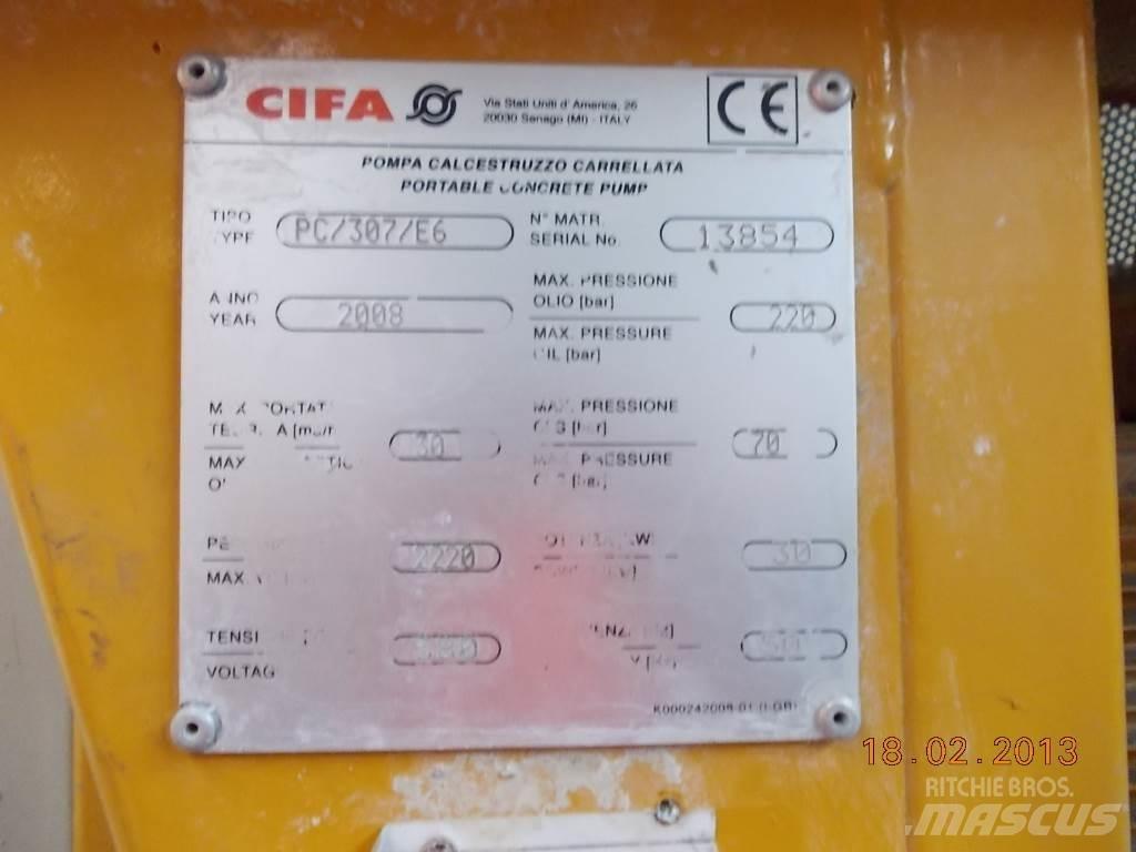 Cifa PC 307 E6 Бетононасоси