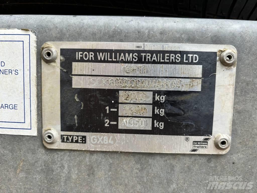 Ifor Williams GX84 Низькорамні причепи