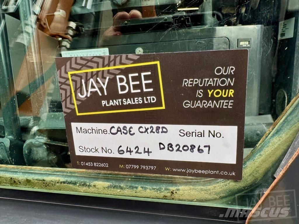 CASE CX28D Міні-екскаватори < 7т