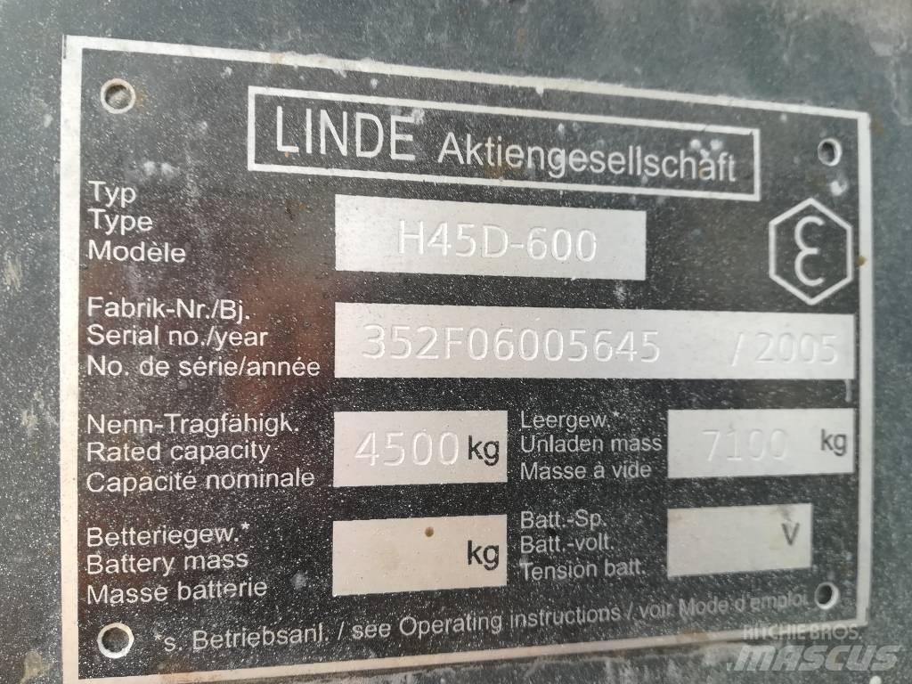 Linde H 45 D 600 Дизельні навантажувачі