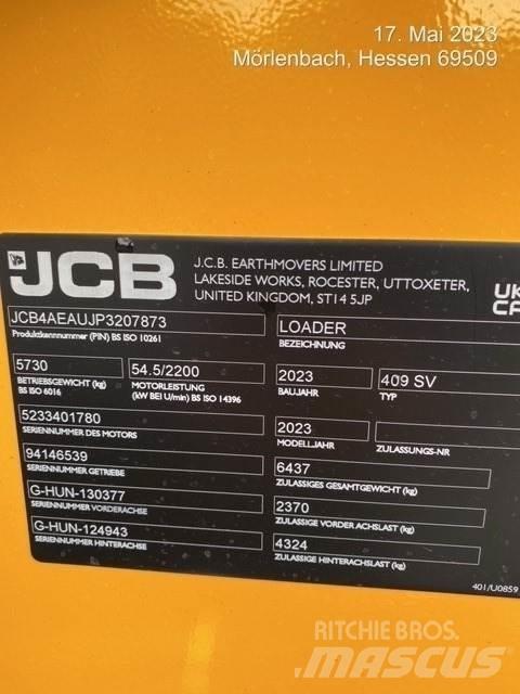 JCB 409 Фронтальні навантажувачі