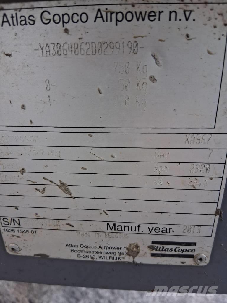 Atlas Copco XAS 67 Компресори