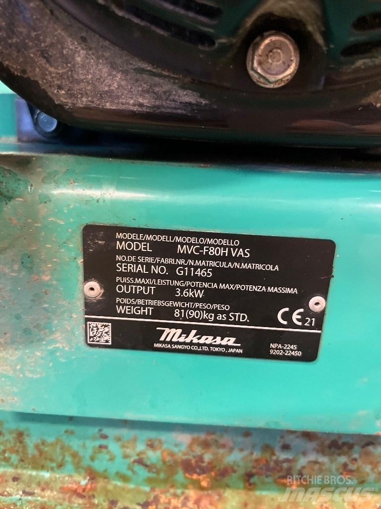 Mikasa MVC F80 Віброплити та вібротрамбовки