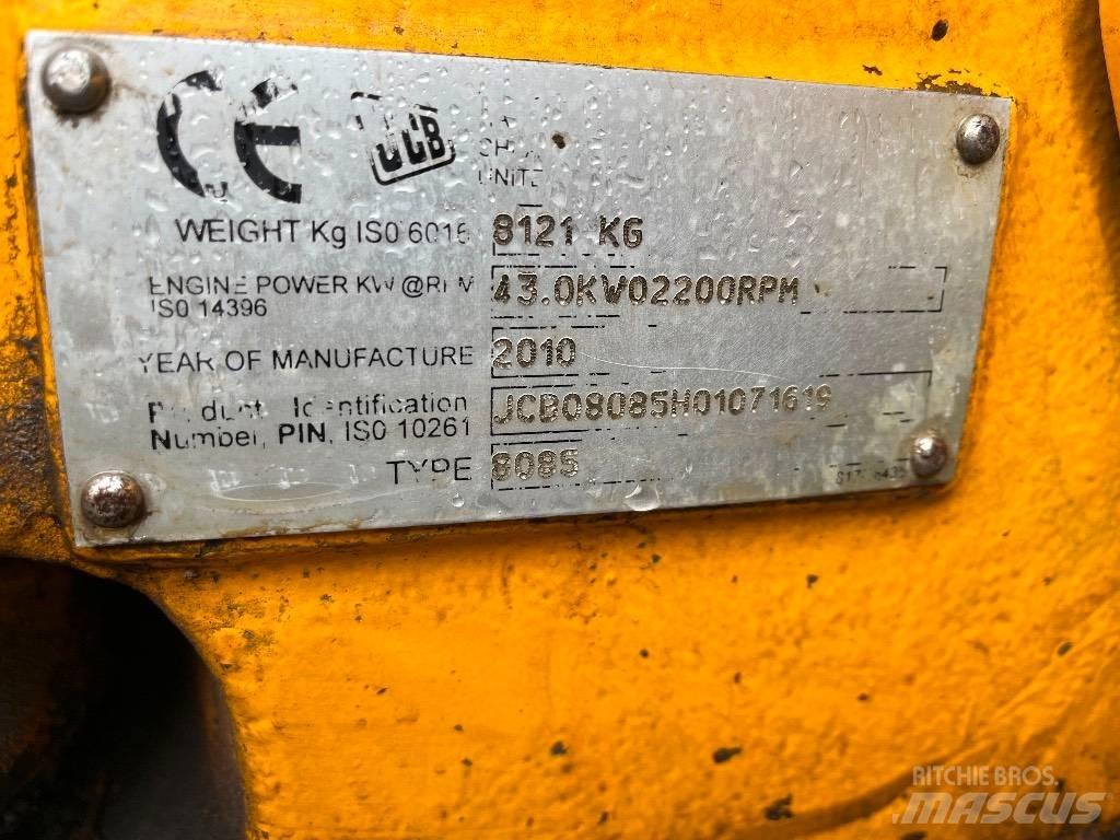 JCB 8085 ECO Середні екскаватори 7т. - 12т.