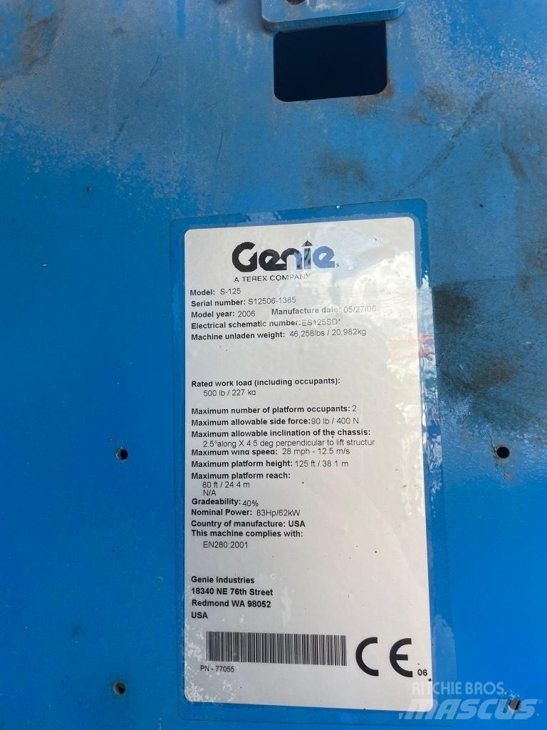 Genie S 125 Колінчаті підйомники