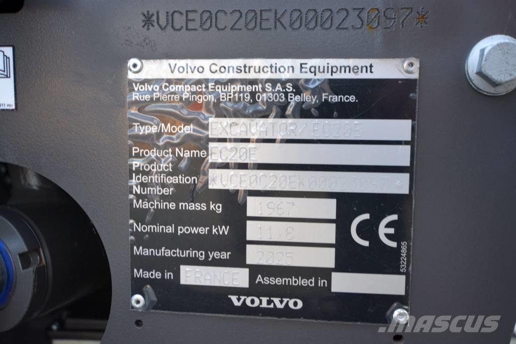 Volvo EC 20 E Міні-екскаватори < 7т