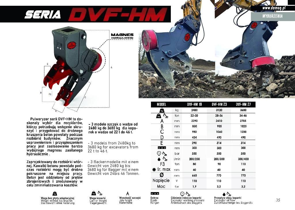  DEMOQ DVF23-HM Будівельні роздрібнювачі