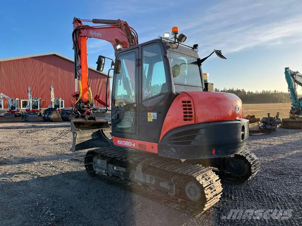 Kubota KX 080-4 Середні екскаватори 7т. - 12т.