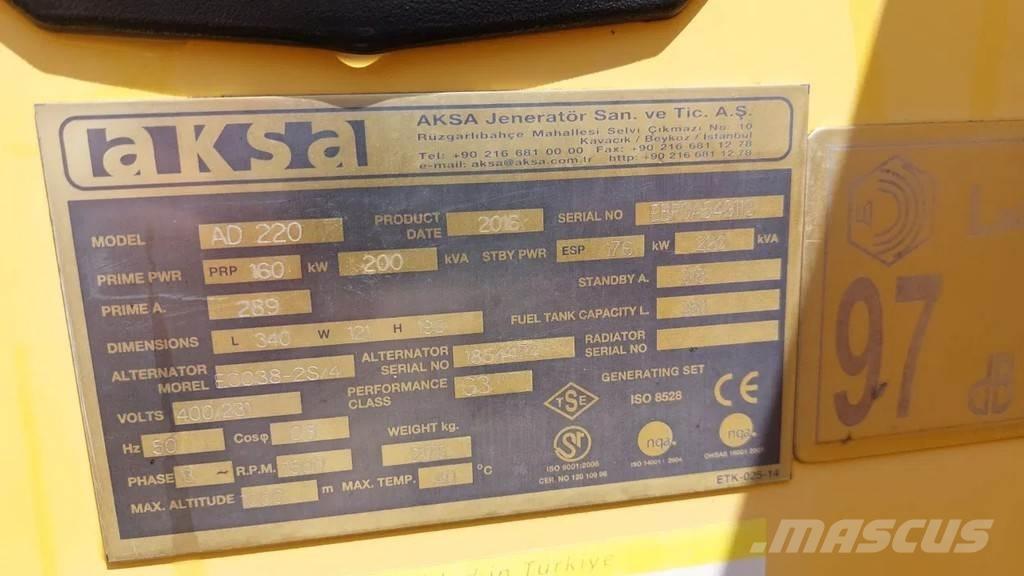 Doosan Aksa AD220 Інші генератори