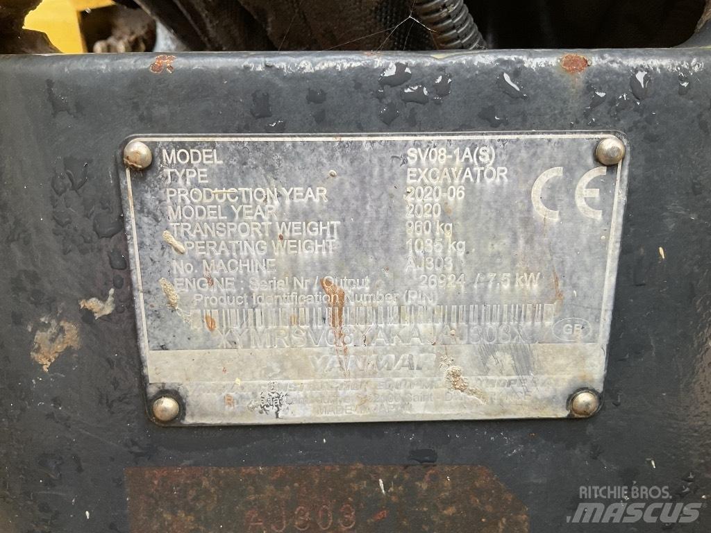Yanmar SV08 Міні-екскаватори < 7т