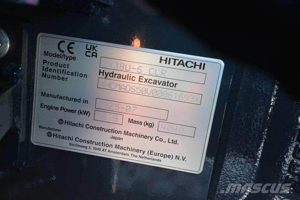 Hitachi ZX 38 U-6 Міні-екскаватори < 7т