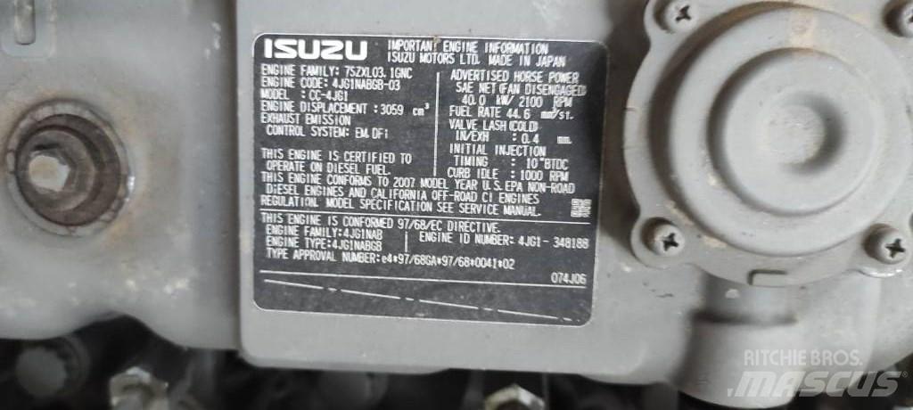 Isuzu CC-4JG1 Двигуни