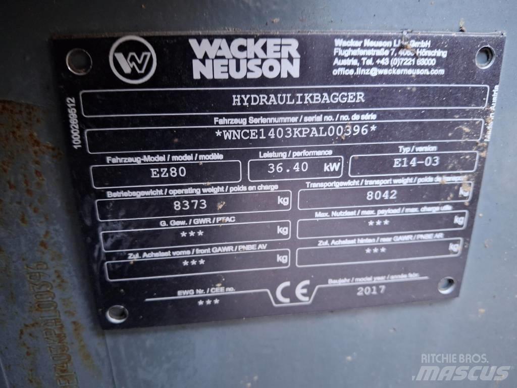Wacker Neuson EZ 80 Середні екскаватори 7т. - 12т.