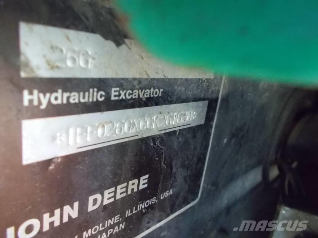 John Deere 26G Міні-екскаватори < 7т