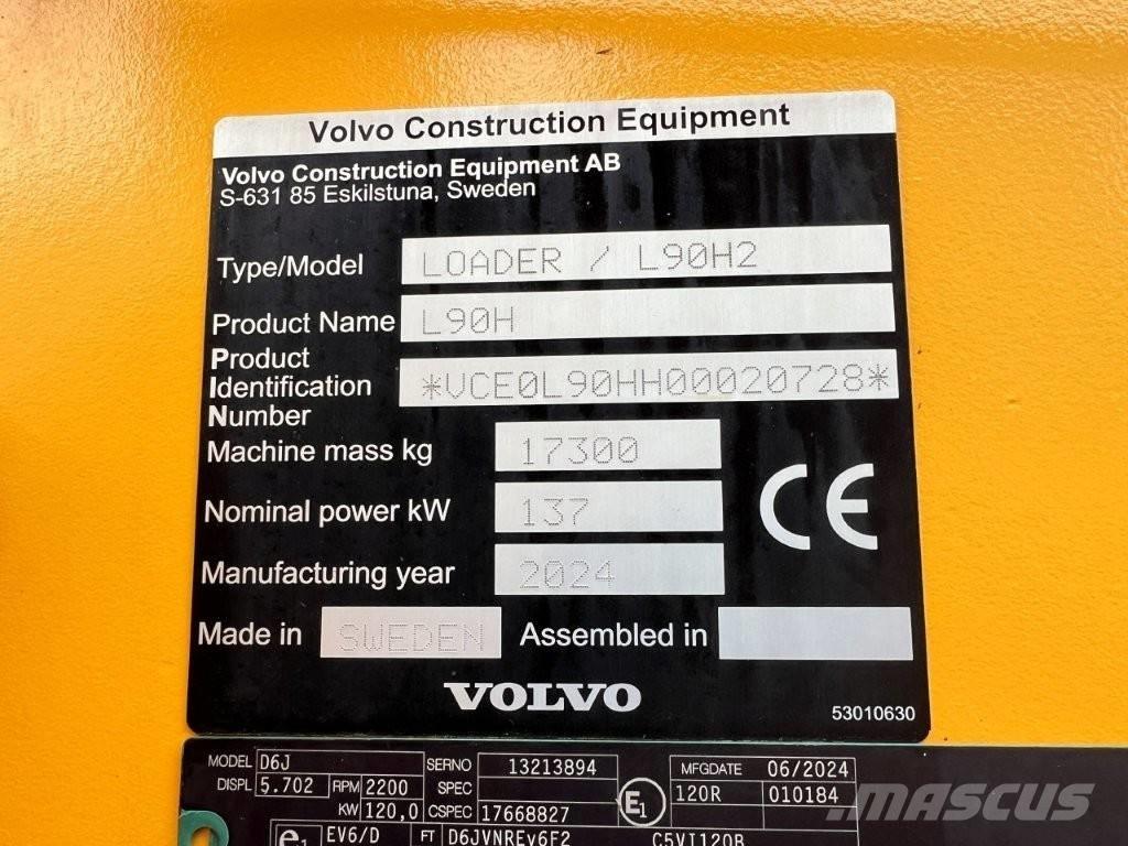 Volvo L90H2 Фронтальні навантажувачі