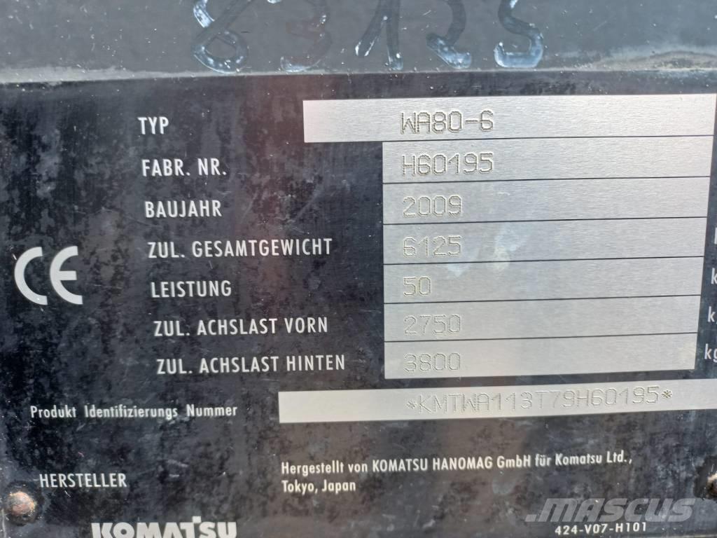 Komatsu WA 80-6 Фронтальні навантажувачі