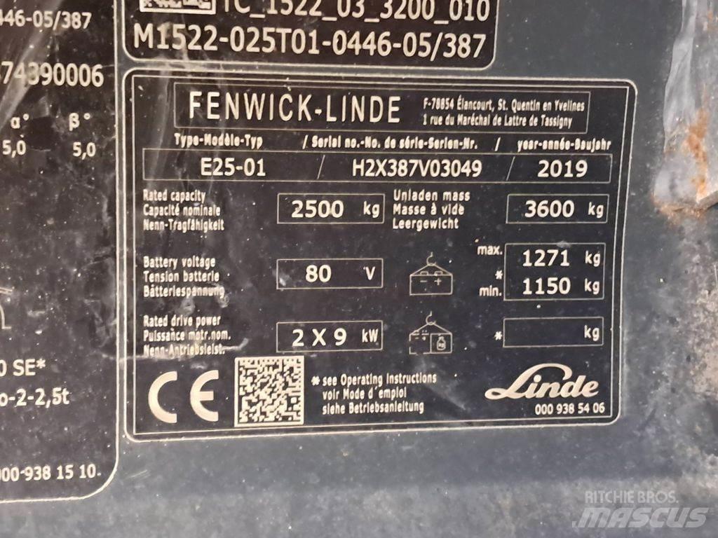Linde E25-01 Електронавантажувачі