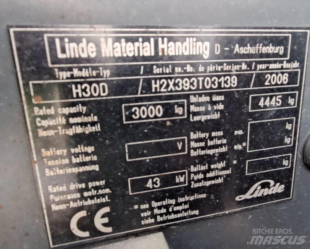 Linde H 30 D Дизельні навантажувачі