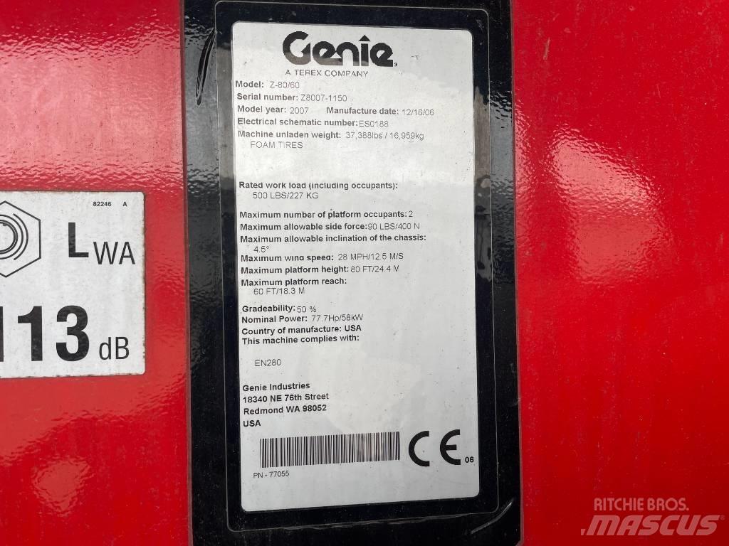 Genie Z 80/60 Колінчаті підйомники