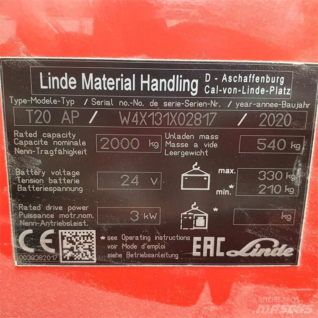 Linde T20AP kurz Штабелери
