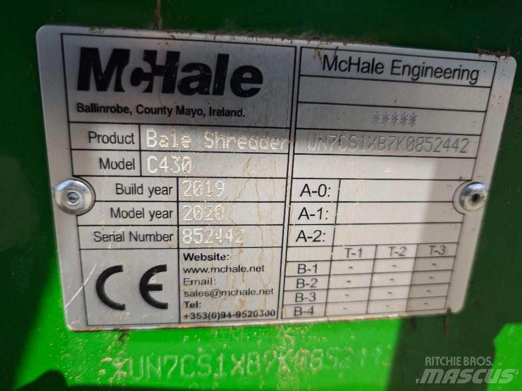 McHale C 430 Роздрібнювачі, різаки і розпаковувачі тюків