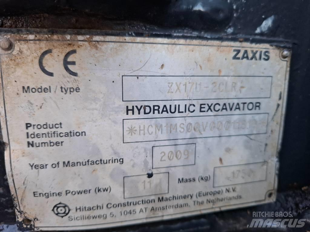 Hitachi ZX17U-2CLR Міні-екскаватори < 7т