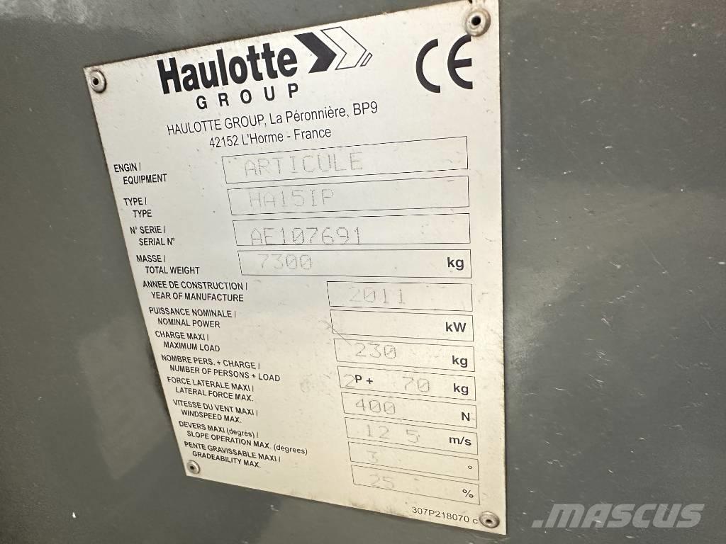 Haulotte HA 15 IP Колінчаті підйомники
