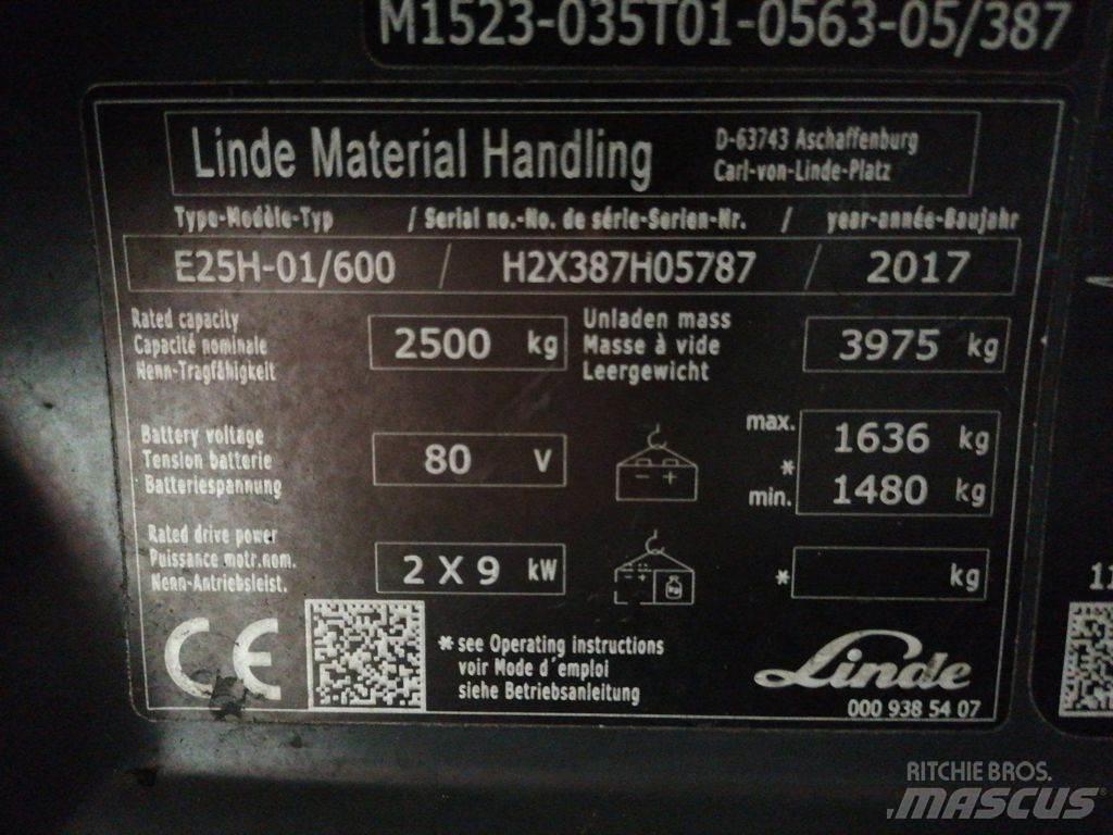 Linde E25H-01/600 Електронавантажувачі