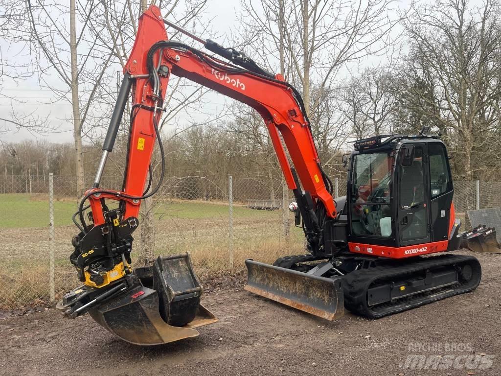 Kubota KX 080-4 Середні екскаватори 7т. - 12т.