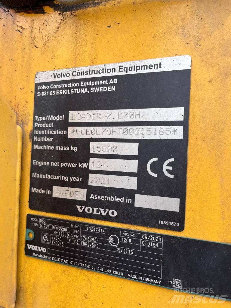 Volvo L 70 H Фронтальні навантажувачі