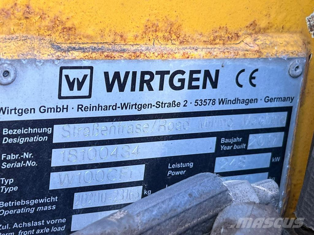 Wirtgen W100CFI Холодні дорожні фрези