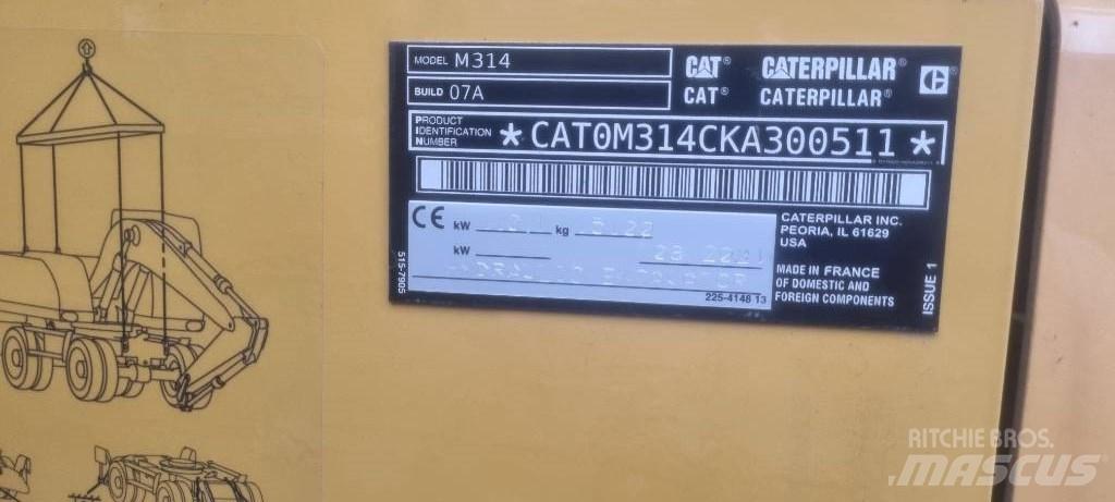 CAT M314 F Колісні екскаватори