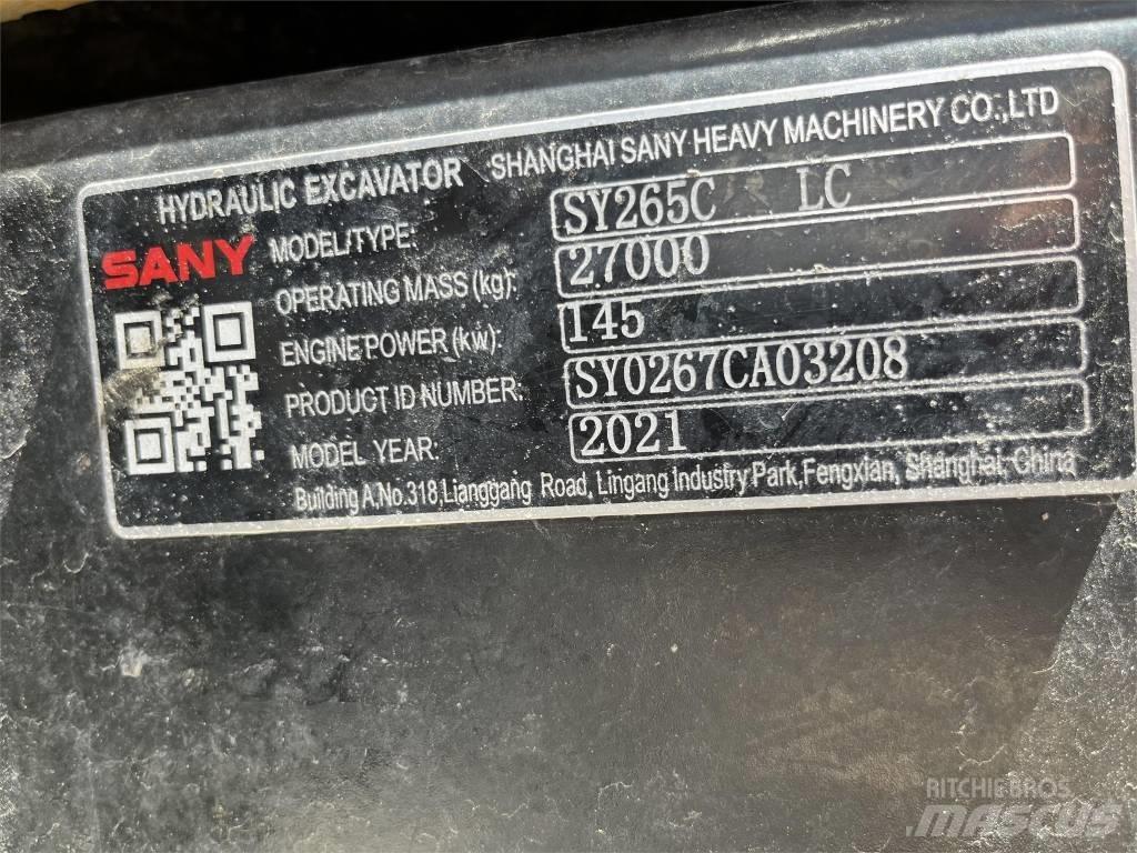 Sany SY265CLR Гусеничні екскаватори