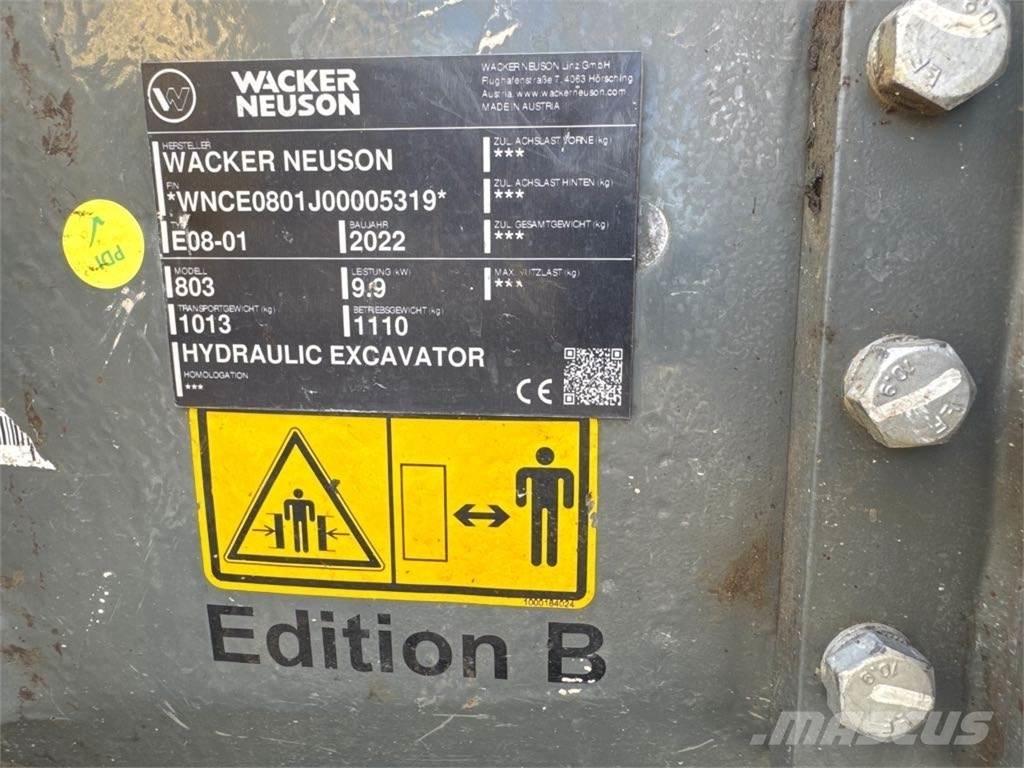 Wacker Neuson 803 Гусеничні екскаватори